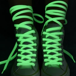 6 colori lacci luminosi scarpe basse lacci Flash Party incandescente lacci delle scarpe bambino adulto Unisex fluorescente scarpa pizzo 1 paio