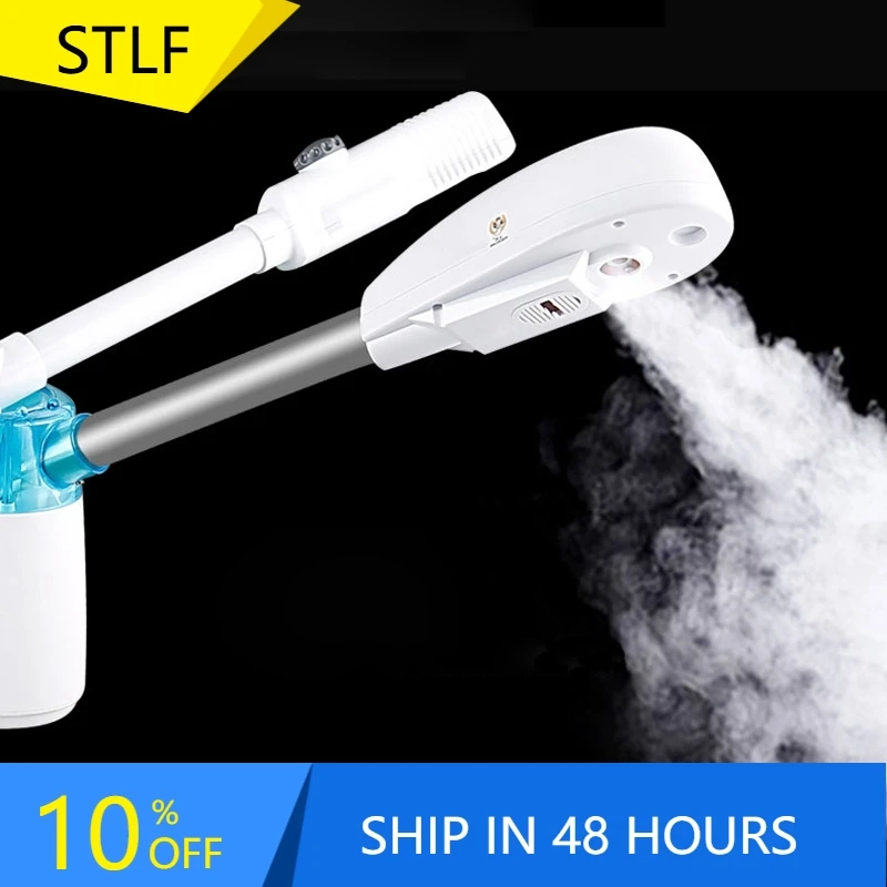 

STLFSalon Double Tube Facial Steamer Cleaning Face Moisturizing Steamer Cold Hot Spray Hydrating Machine
