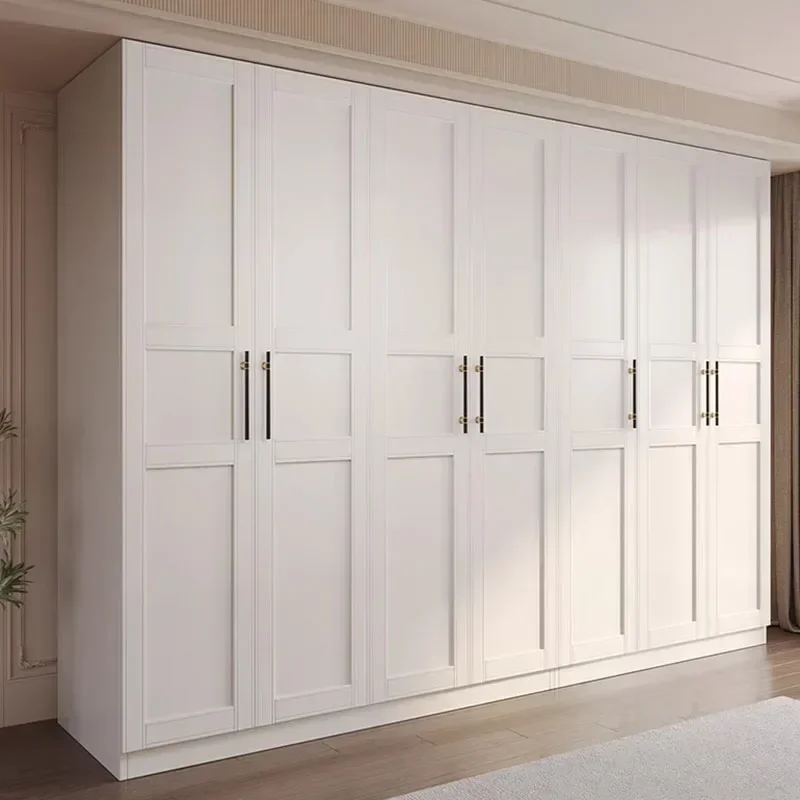 خزانة ملابس عصرية فاخرة تدوم طويلاً، تخزين كبير محمول، ريفي