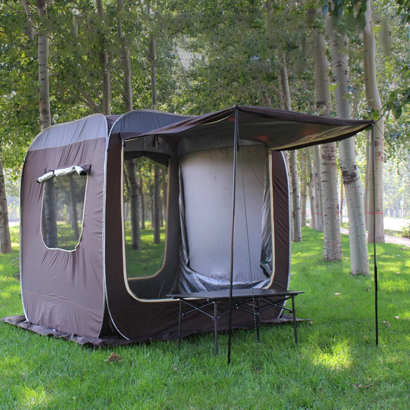 

Retractable Inflatable Metal Folding Awning Rear Garage Camping Top Car Roof Tent for Salecustom