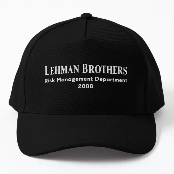 Lehman Brothers Risk Management Departme  Baseball Cap Hat Hip Hop Women Summer Sun Spring  Outdoor Czapka Fish Mens Sport