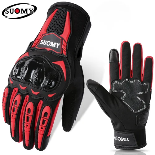 Imagen 2 del producto Suomy Guantes impermeables de invierno para motocicleta, Guantes para hombre y mujer, Guantes de motociclista para Motocross, guantes para ciclismo con pantalla táctil, M-XXL