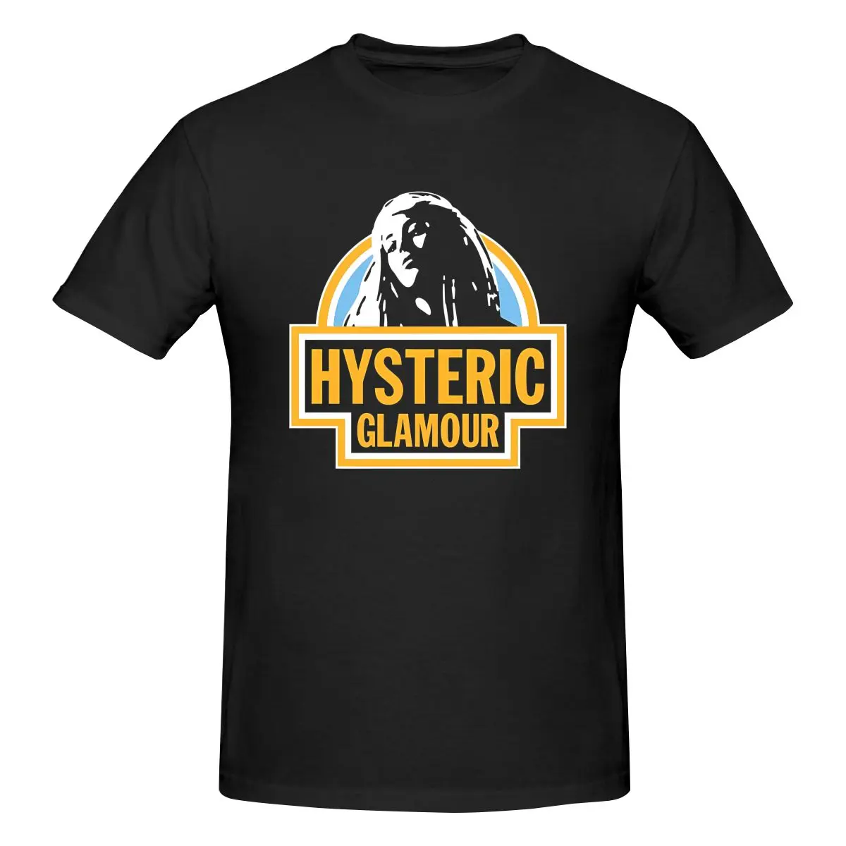 Hysteric Glamour Retro Soft Cotton T-Shirt For Men And Women Summer Large Size Short-Sleeved Printed T-Shirt Casual Loose Street