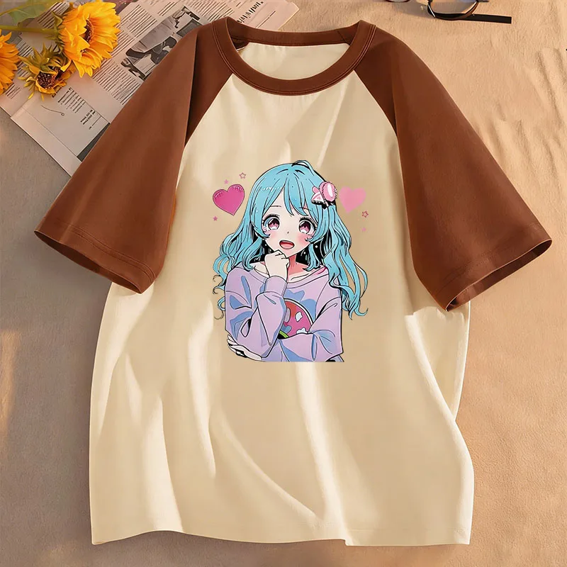 Japanese Style Anime Girl T Shirts Manga Kids Children's T-shirt Short Sleeve Boys Girls Summer Spring Casual Top Tee Shirt