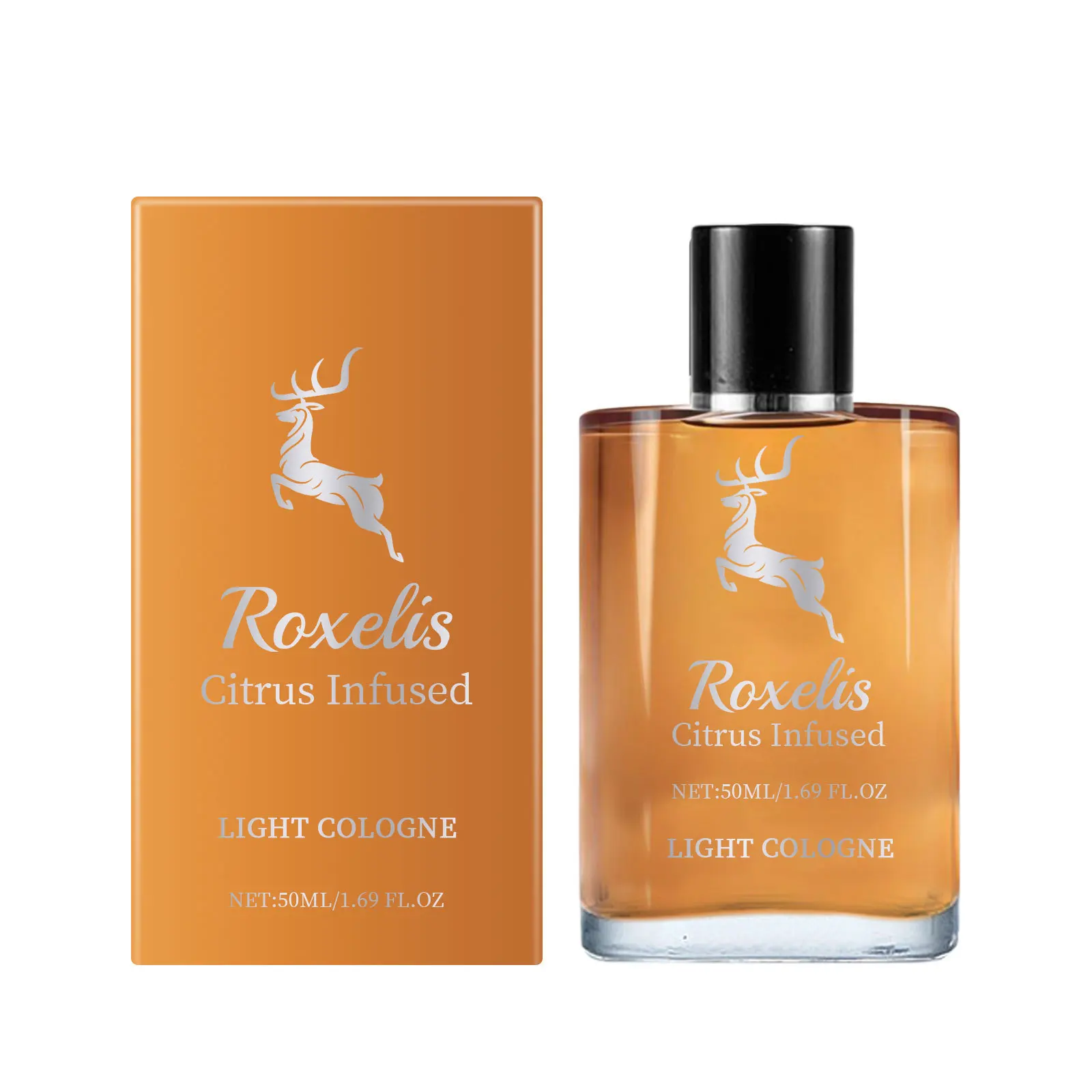 Orangefarbenes Köln-Parfüm, natürlich, frisch und elegant, strahlt Temperament und Blätterduft aus, tragbares Dating-Parfüm 50 ml
