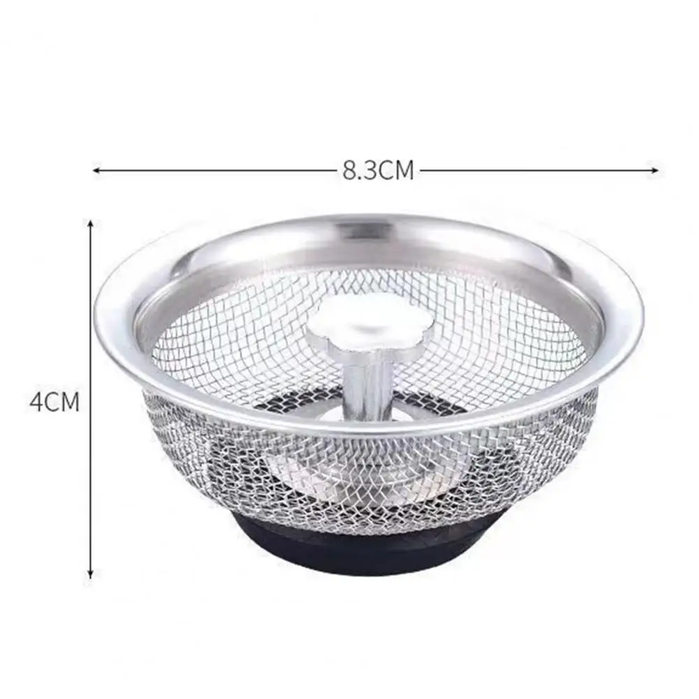 Stainless Steel Slip Screen Practical Compact Kitchen Sink Filter Kitchen Sink Deep Drain Stopper for Home