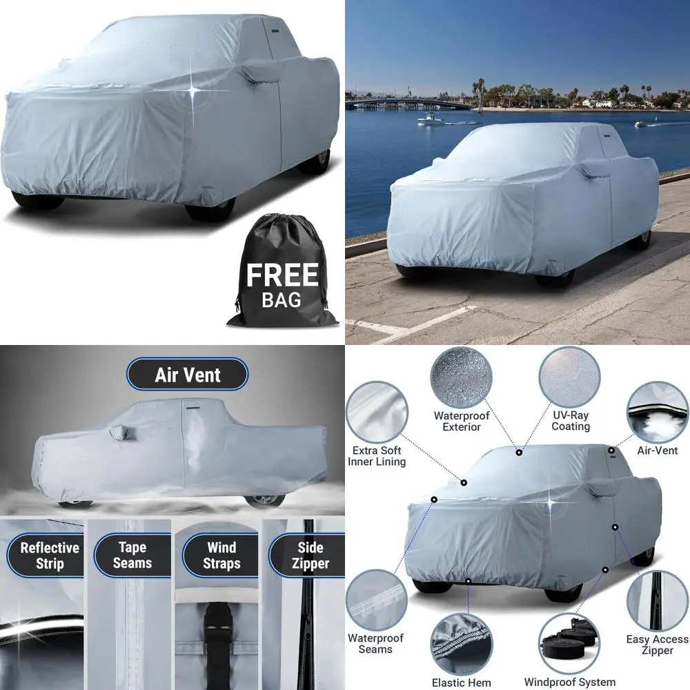 

Form-Fit Padded Waterproof Cover for 1997-2025 Ford F-150 SuperCrew Cab, 5.5 ft. Short Bed Trucks