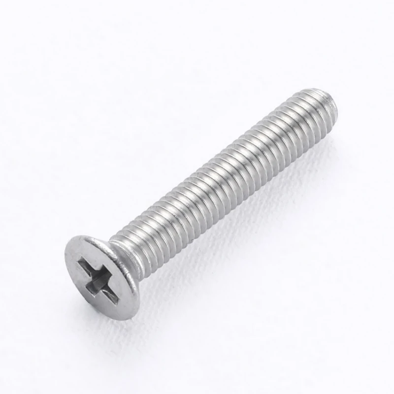 M1 M2 M3 M3.5-M10 Screws Flat Head Screw 304 Stainless Steel Countersunk Head Screw Bolt Security Machine Screws Accessories