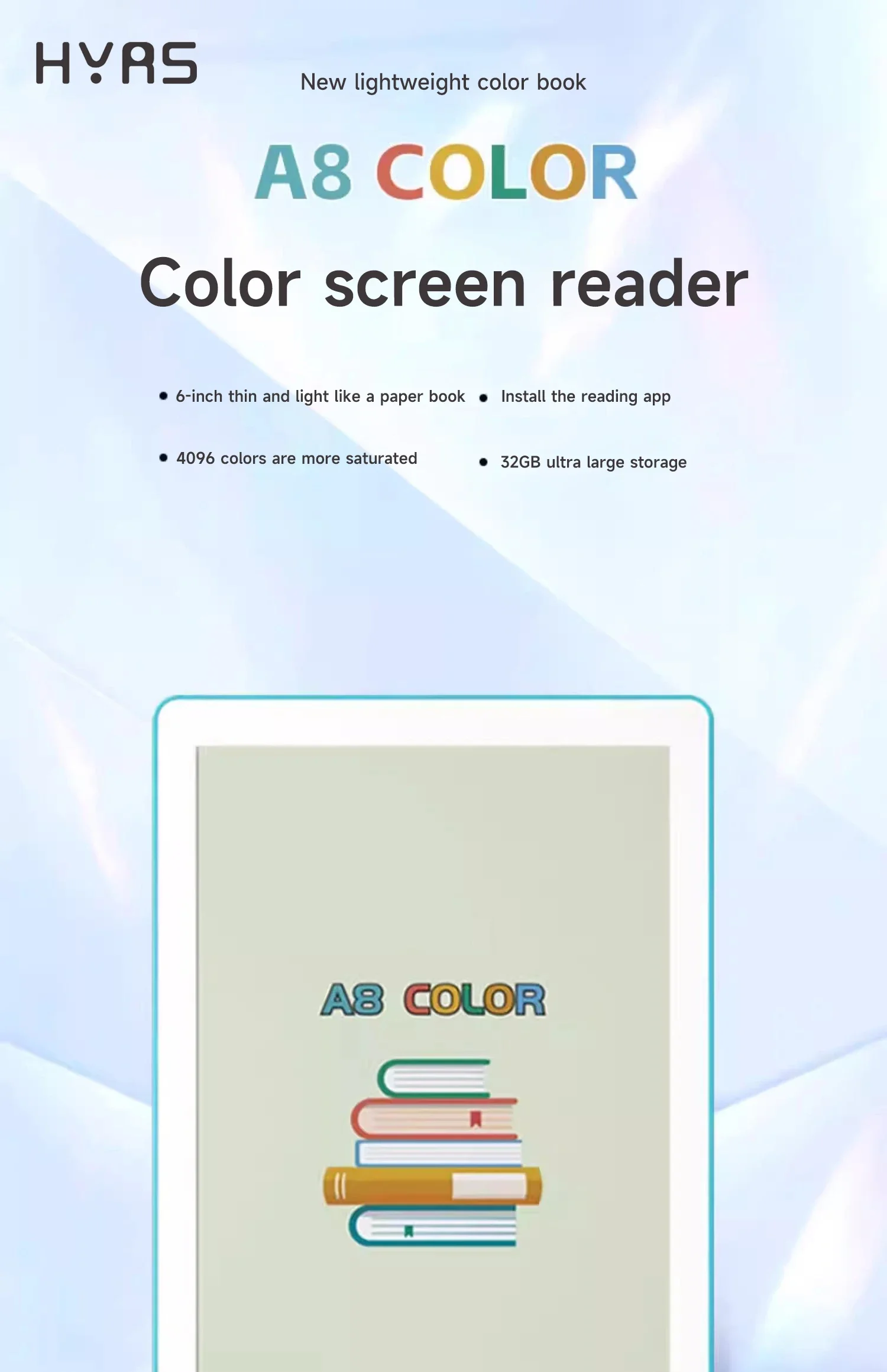 2025 Meebook A8Color Eink Oem 6-inch Ebook Android 11 Reader Quad-core Wifi 2G+32G Business Education Ebook Reader