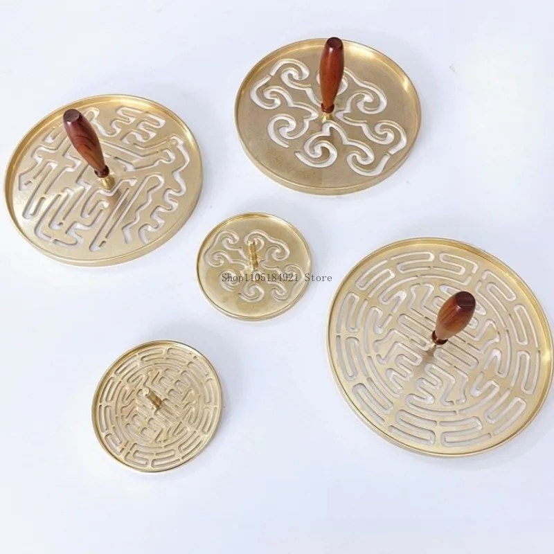 12CM Incense Sealing Tools Household Indoor Tea Room Hand Play Seal Incense Extension Aromatherapy Accessories Supplies Tools