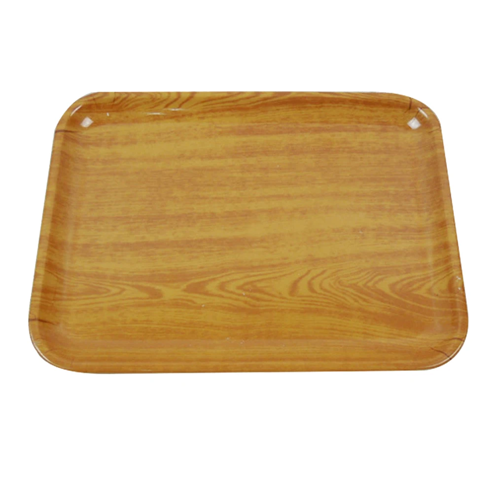 

Small Resin Serving Tray For Dessert Fruit Snack Cake Nut Party Platter Reusable Dishware (Random Color)