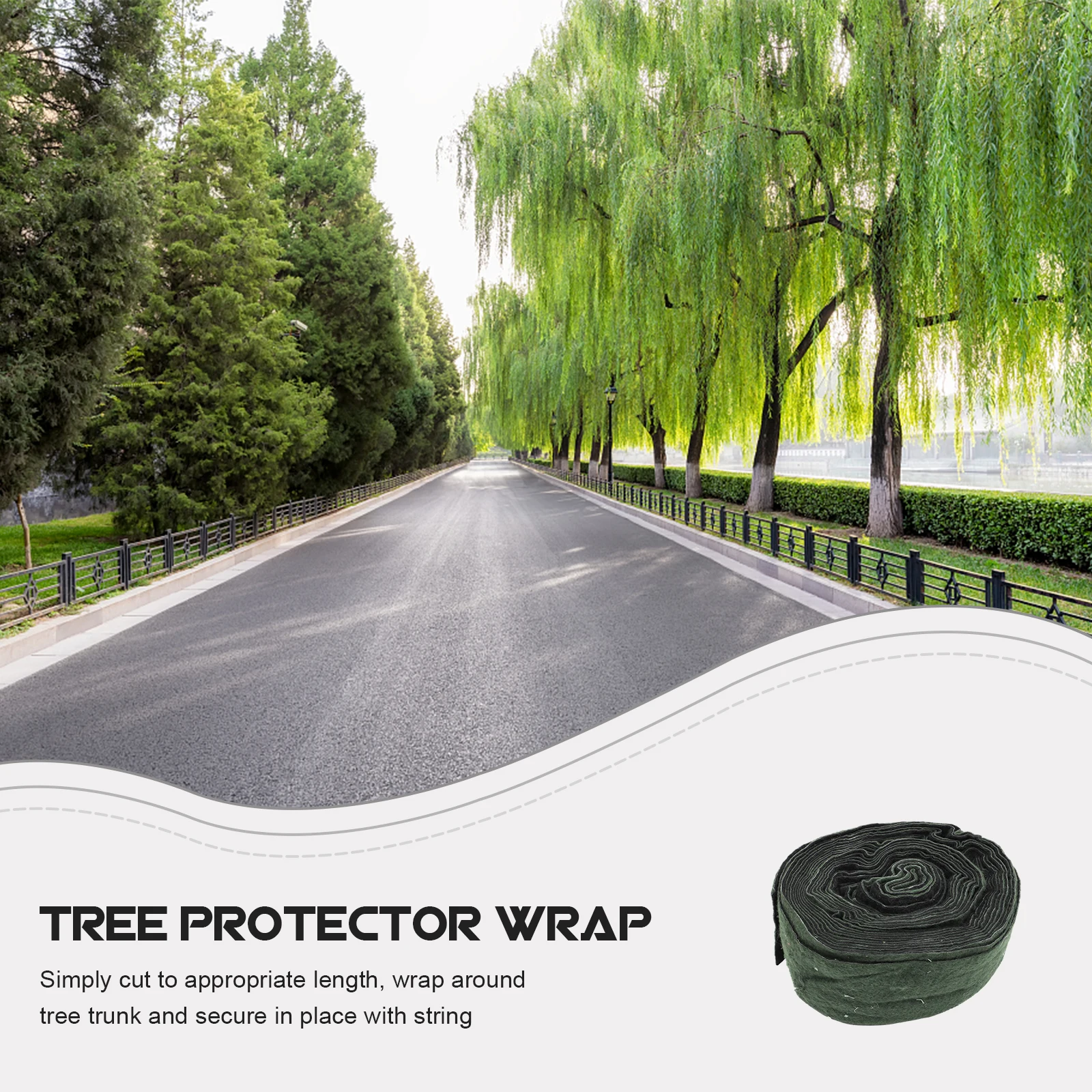 

2 Rolls Winter Proof Tree Wrap Cold-proof Non-woven Fabric Protector Wrapping Paper