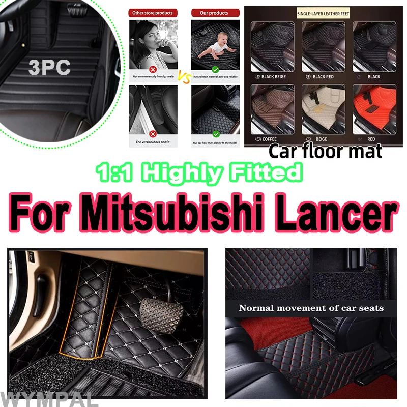

Luxury Car Mats For Mitsubishi Lancer Evolution IX RS GSR 2006~2007 Waterproof Carpet Car Floor Mat Coche Car Accessories full