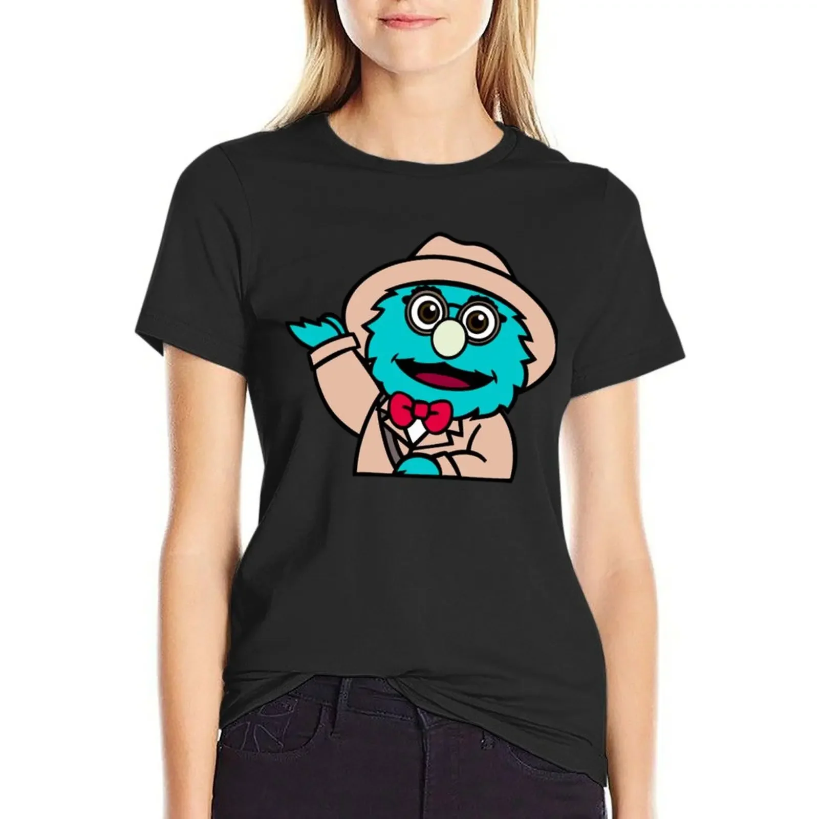 

The professor, puppet history T-Shirt blanks kawaii clothes animal prinfor Short sleeve tee oversized t shirts for Women