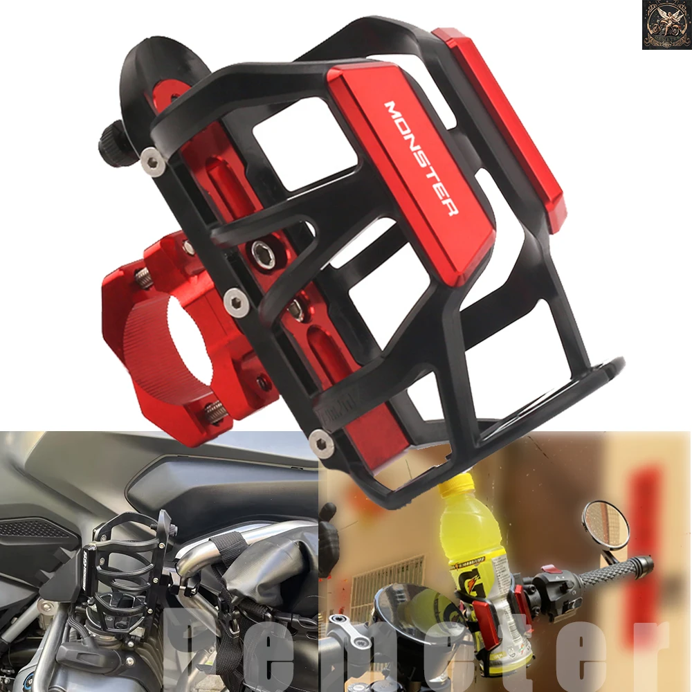 Beverage Water Bottle Drink Cup Holder For Ducati Monster 600 620 696 796 797 821 1200R 1100 CNC Accessories Kettle Holder