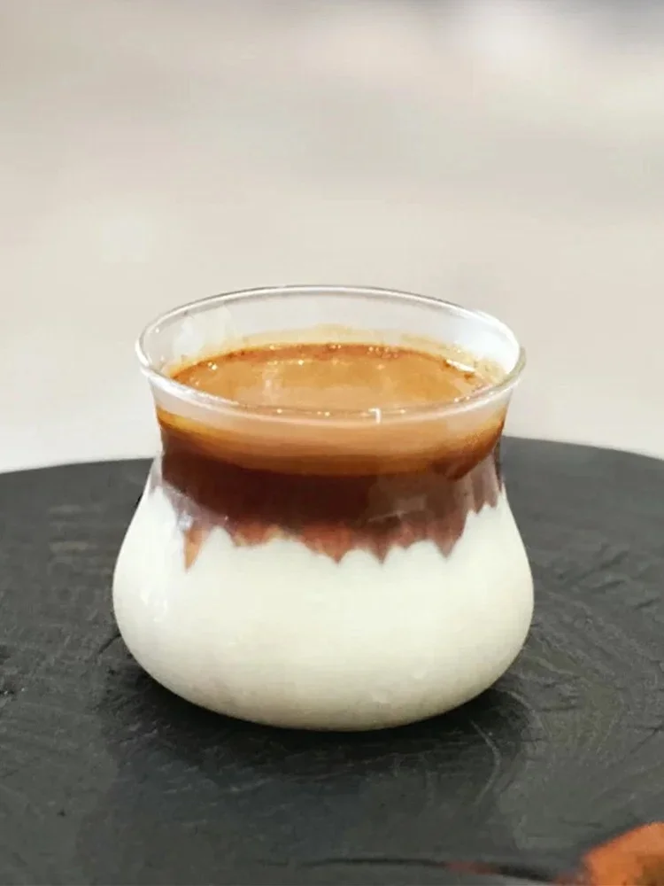 

Simple Transparent Glass Coffee Cup for Brewing And Serving Latte Hand-Poured Australian White in Coffee Shops 200mL-400mL Ca...