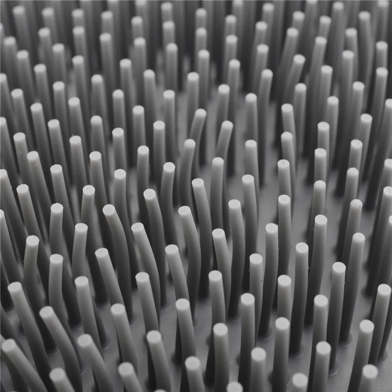 

AA81-Настенный массажный силиконовый коврик для спины и душа без рук с присоской, серый