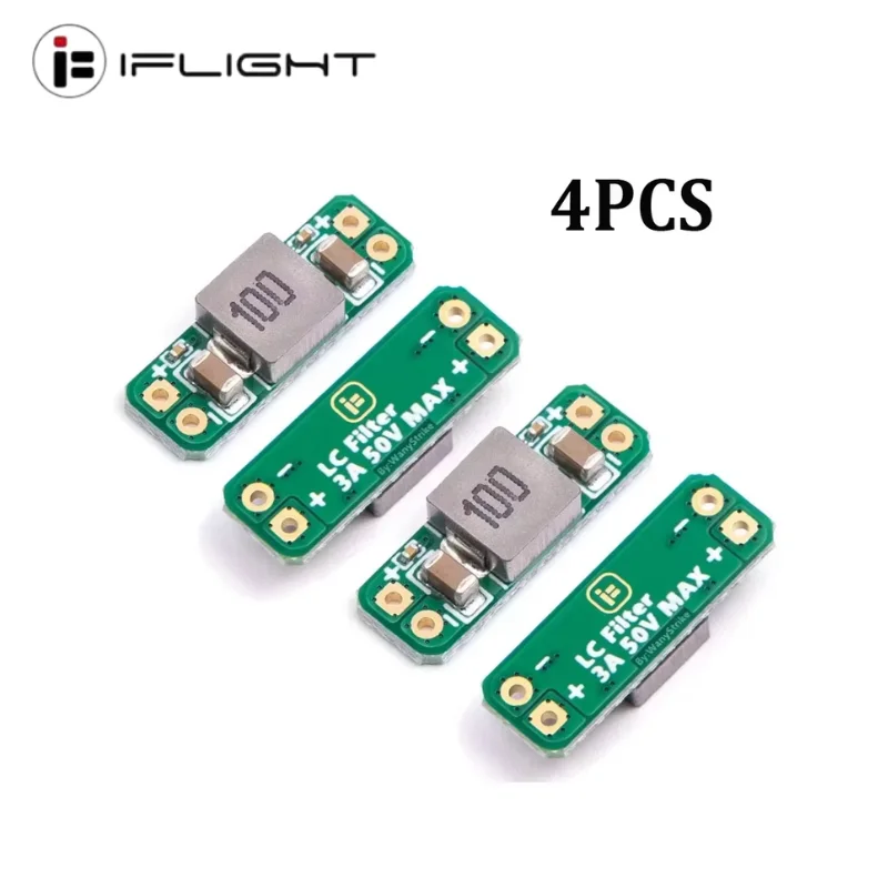 4PCS LC Filter Module 3A 5-30V Built-in Reverse Polarity Protection RC FPV Freestyle Drone Camera AV Transmitter Parts
