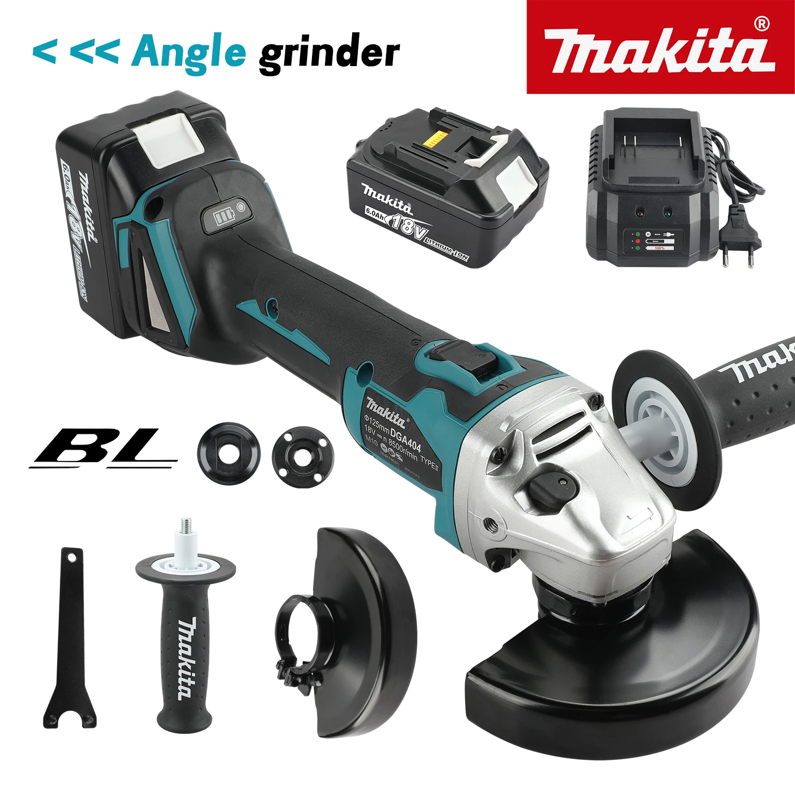 

NEW2026Makita DGA404Professional Brushless Angle Grinder,18V Lithium Powered,125mm Wheel for Weld Cleaning and Surface Polishing
