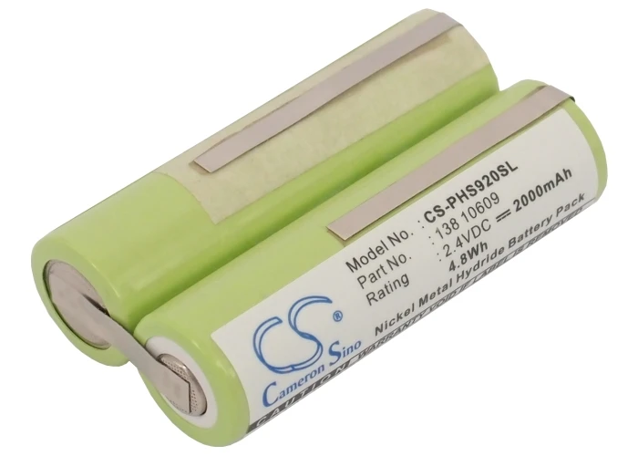 Cameron Sino 2000mAh Battery For Philips138 10609 3M Centrimed Sarnes 9602 surgical clipper Grundig 8875 8825 8835 Norelco 8890X