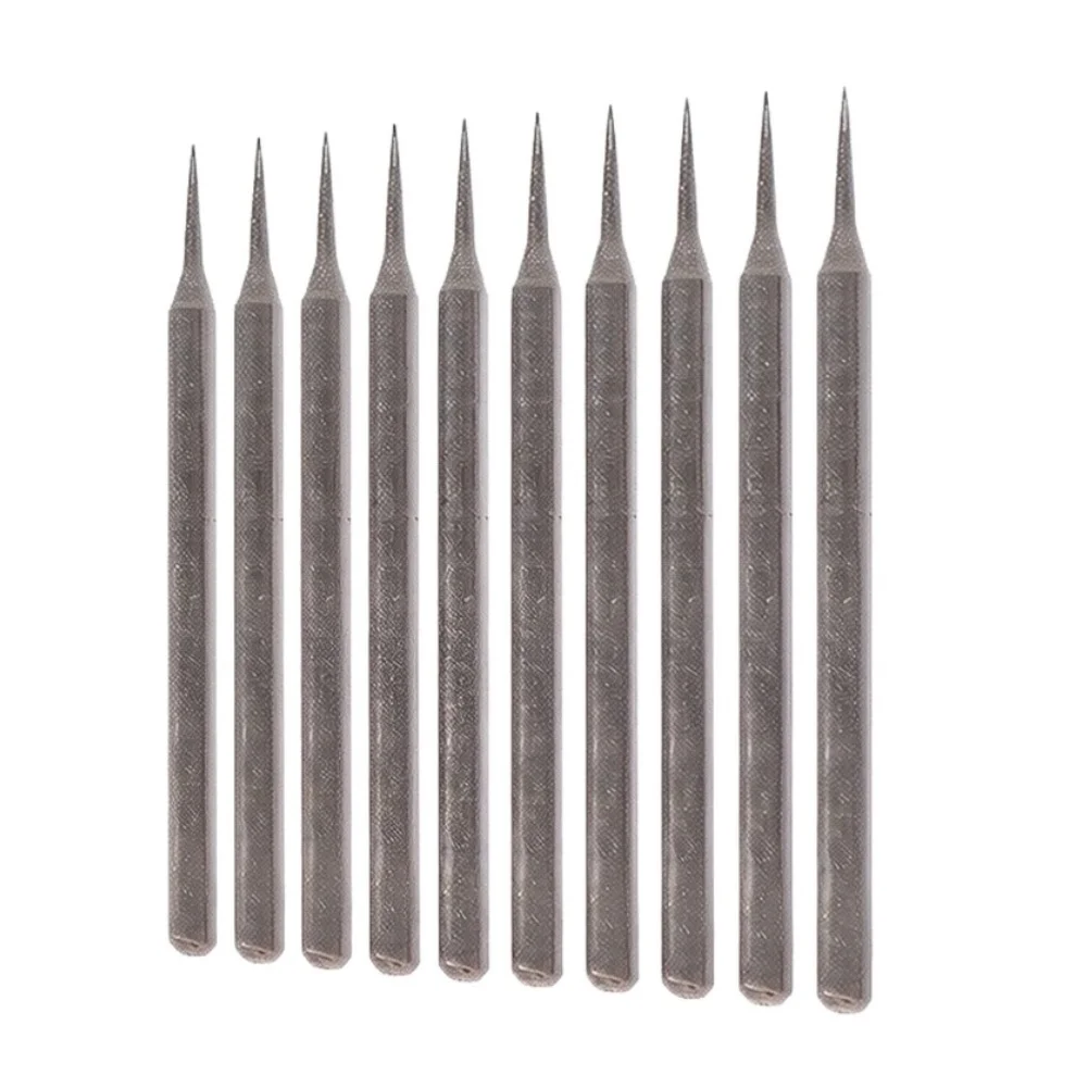 Emery D Needle Grinding Bits Set 10Pcs for Electric Grinder Engraving Machine Hanging Grinder Hand Drill Air Grinder Use