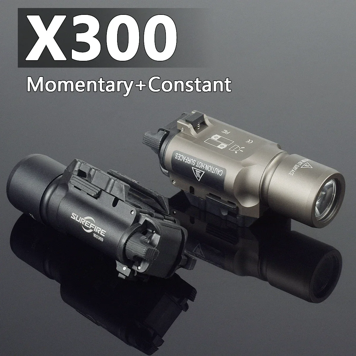 Tactical Surefire Weapon Light  X300 X300U X300UH-B XH35 Flashlight  Fit 20mm Rail Airsoft Weapon Hunting Flashlight