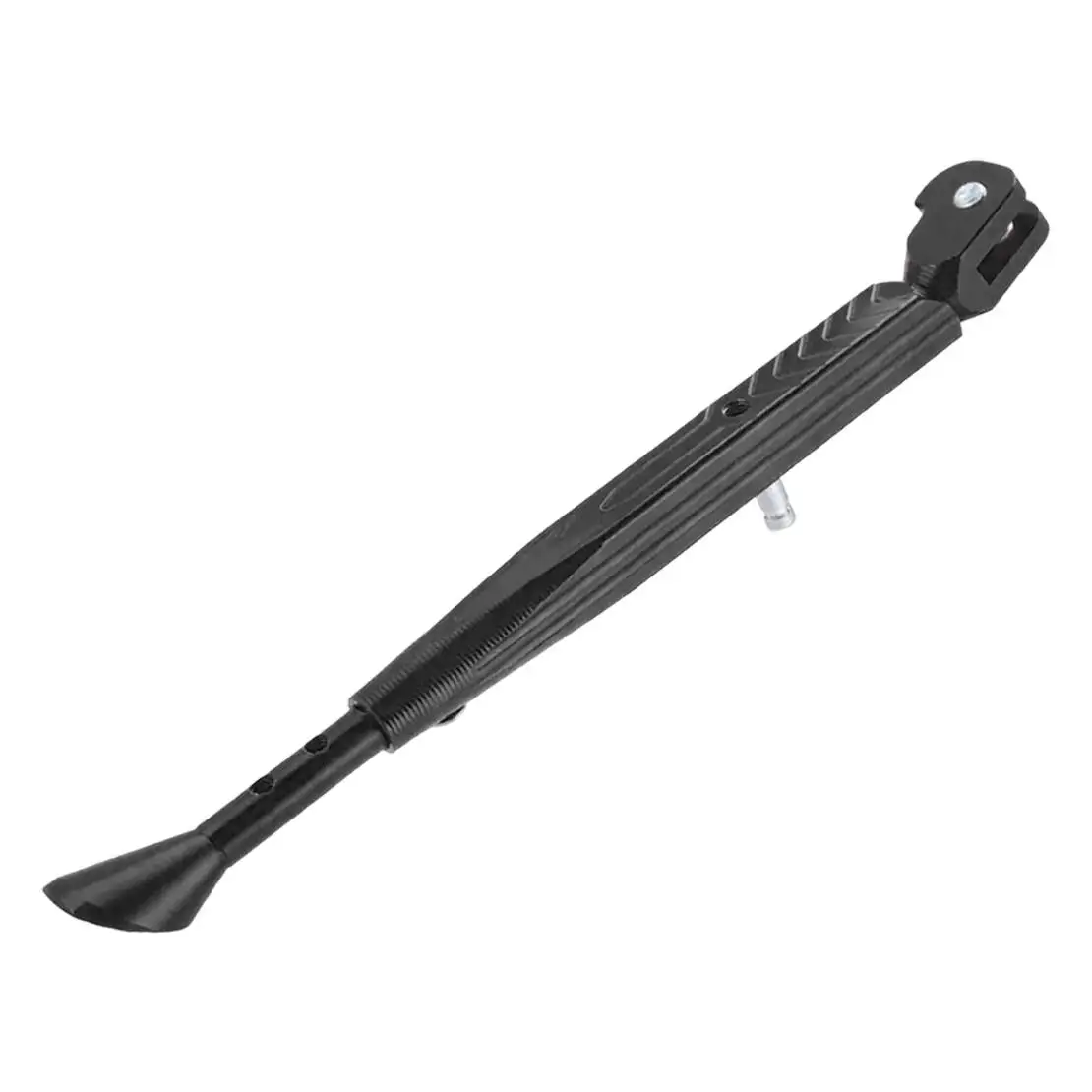 Black Aluminum Alloy Motorcycle Adjustable Leg Kickstand Foot Side Stand Support