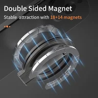Foldable Double Sided Magnetic Phone Holder for Magsafe Gym Treadmill Universal Folding Car Holder Magnetic Smartphone Stand 3