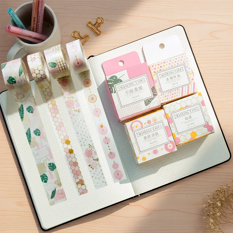 

7m Galaxy Star Washi Tape Foil Masking Sticker for Scrapbooking Journal DIY Craft Decoration Boxed Single Roll