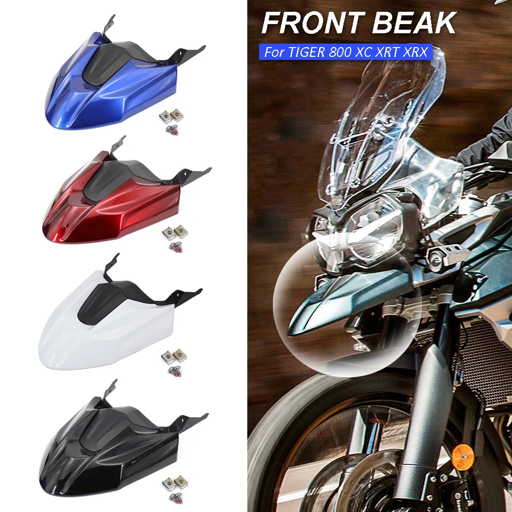 

Motorcycle Accessories For TIGER Tiger 800 XC XRT XRX Front Fender Mudguard Beak Cowl Guard Extension Wheel Cover Fairing