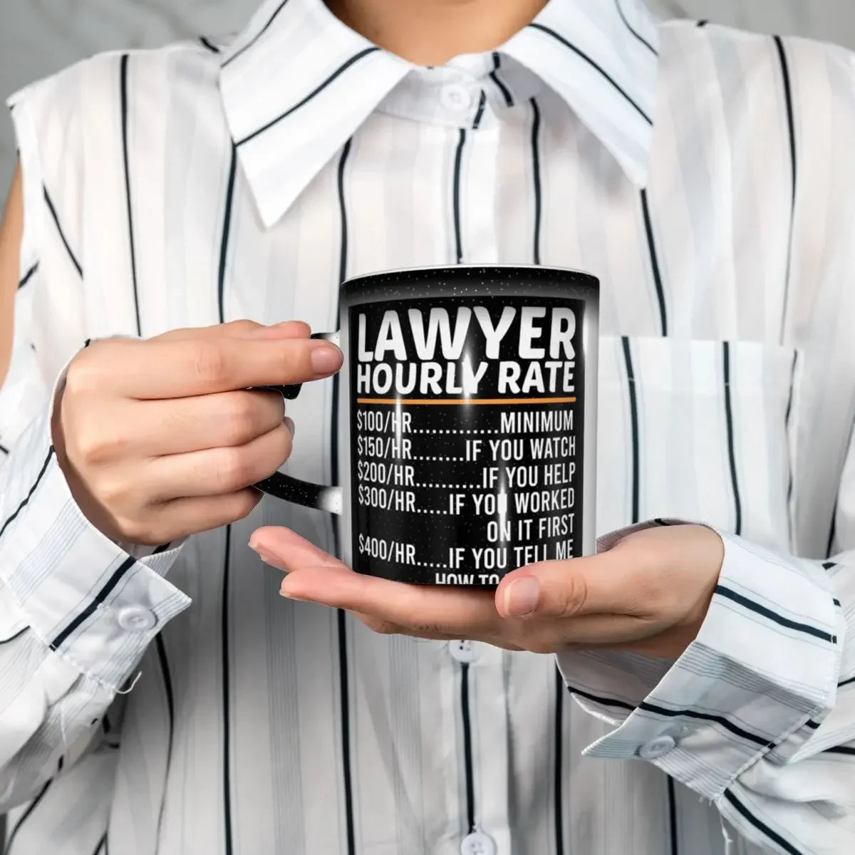 Mug amusant avec le tarif à l'heure des avocats, tasses à café en céramique amusantes, tasses à thé, tasses à lait, cadeaux pour femme et homme