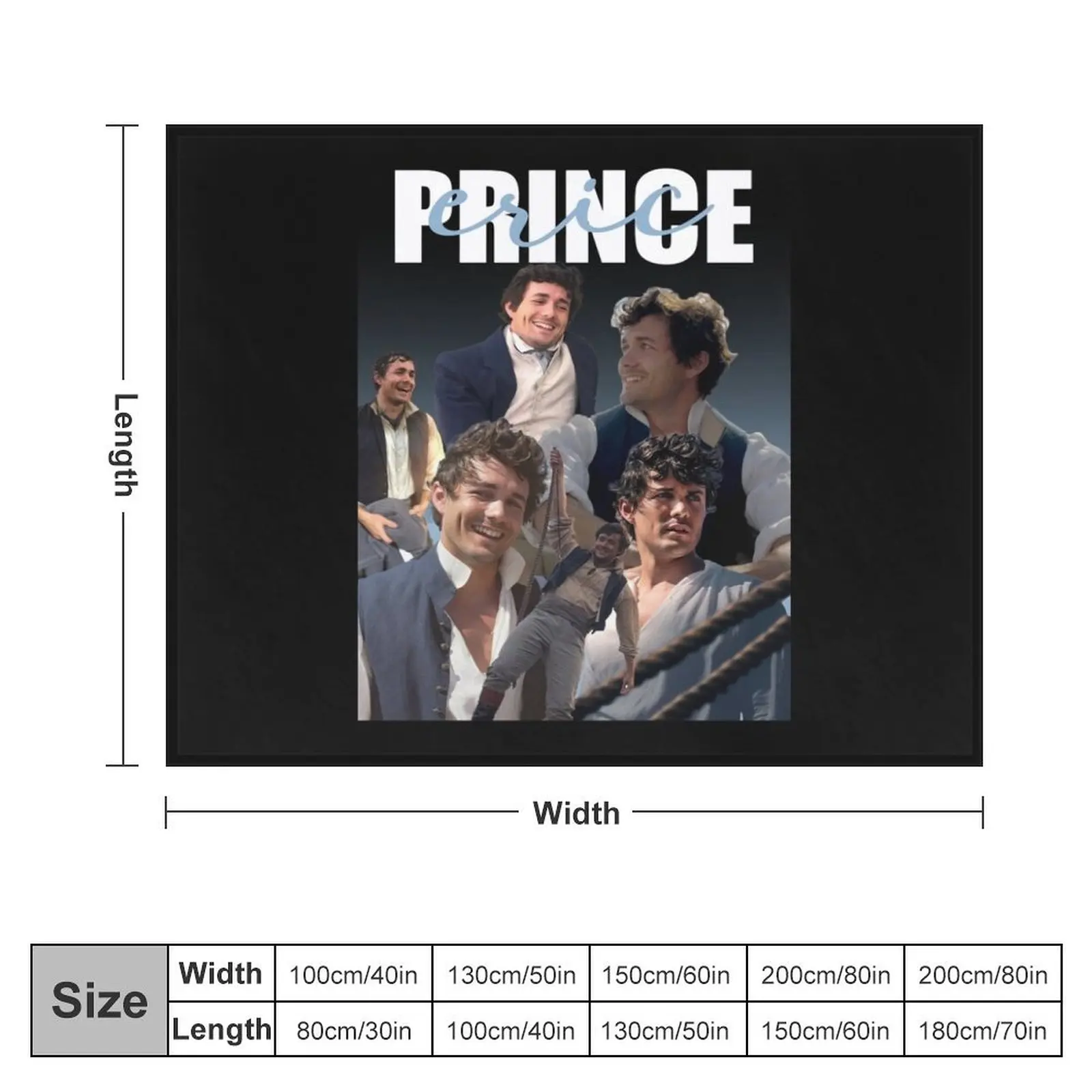 Prince Eric Layover Throw Blanket halloween Summer Thin Blankets