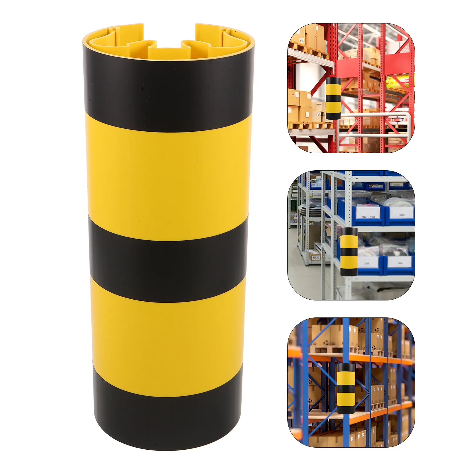 プラスチック製支柱衝突防止プロテクター明るい色の倉庫ラックカバー耐衝撃コーナーガード物流保管棚