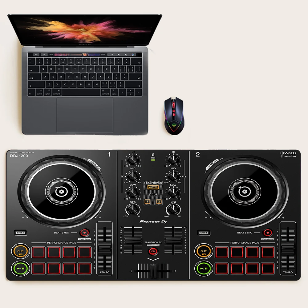 Large mouse pad Pioneer DJ smart DJ controller picture DDJ-200 console display table mat DJ disc table decoration DJ gift