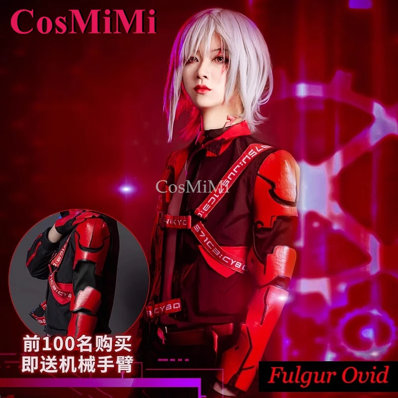 CosMiMi Anime VTuber NIJISANJI EN Noctyx Fulgur Ovid 코스프레 의상 패션 유니폼 남여 카니발 파티 역할 놀이 의류