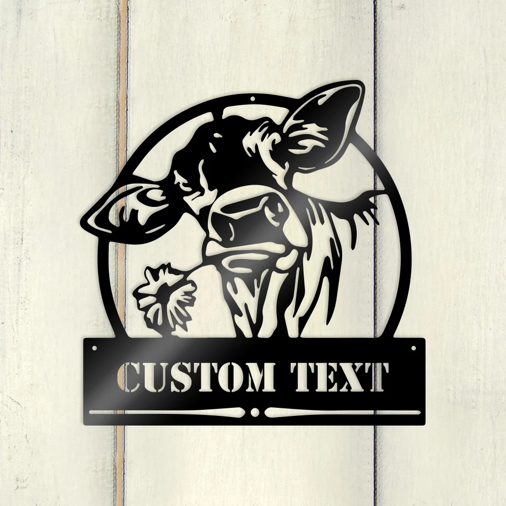 

1PC Fashion donkey Customized Name Metal Handicraft Iron Signs Metal Plate Signs For Home Decor For Wall Decor