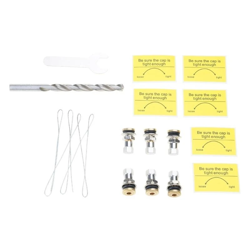 

24TE Universal Fuels Vent Set 6 Coppers Caps With Installation Accessories