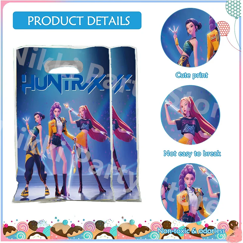 Kpop شيطان الصيادين حقائب الحفلات 16.5*25 سنتيمتر Sajaboys كاندي حقيبة حمل حقيبة حفلة عيد ميلاد لوازم زينة فتاة هدية حفلة الحسنات