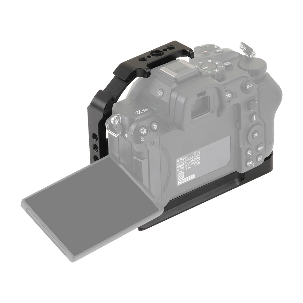 FOTGA Z5II Gabbia per fotocamera per Nikon Z5 II Maniglia laterale per fotocamera Impugnatura superiore Piastra a sgancio rapido Gabbia Rig Kit Telaio video protettivo