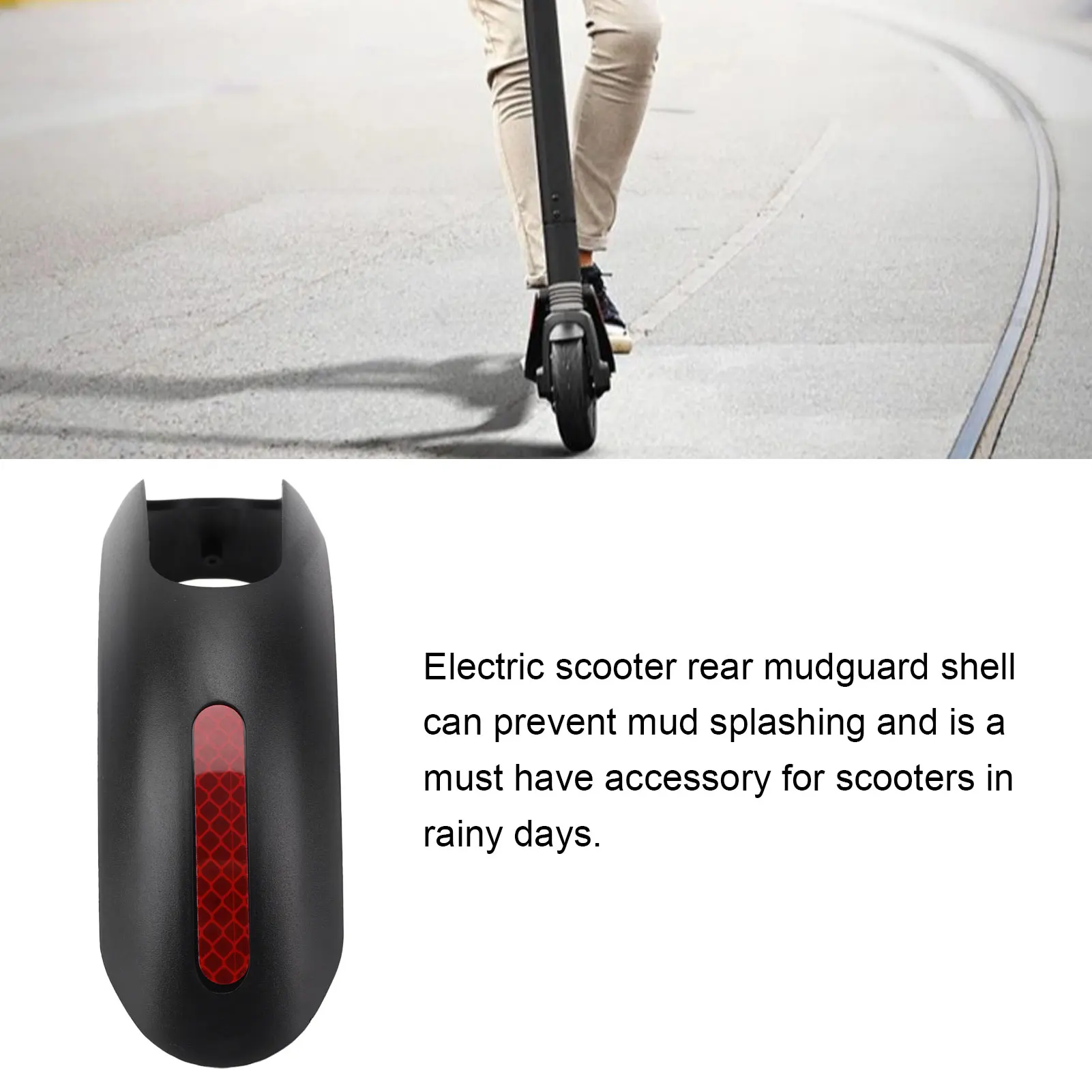 Electric Scooter Rear Mudguard Shell Rear Wheel Mudguard Plastic Shell Easy Using Durable for Xiaomi Ninebot ES1 ES2 ES3 ES4