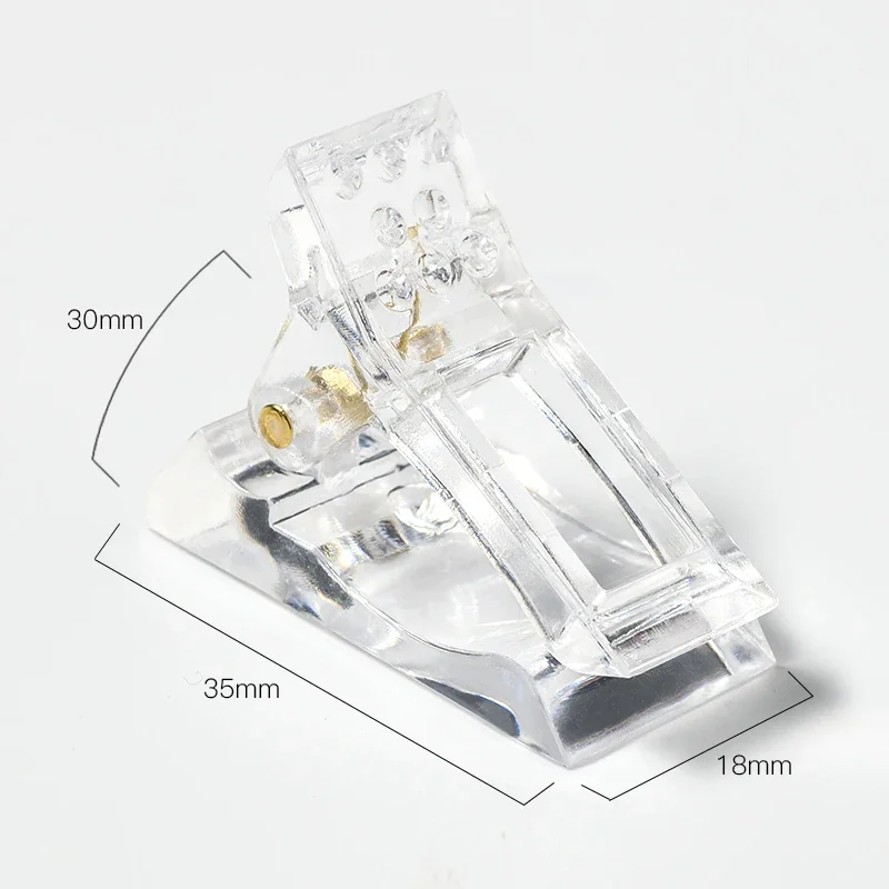 5 Pcs Nail Tips Clip Acrylic Extension Clamp for UV Builder Gel