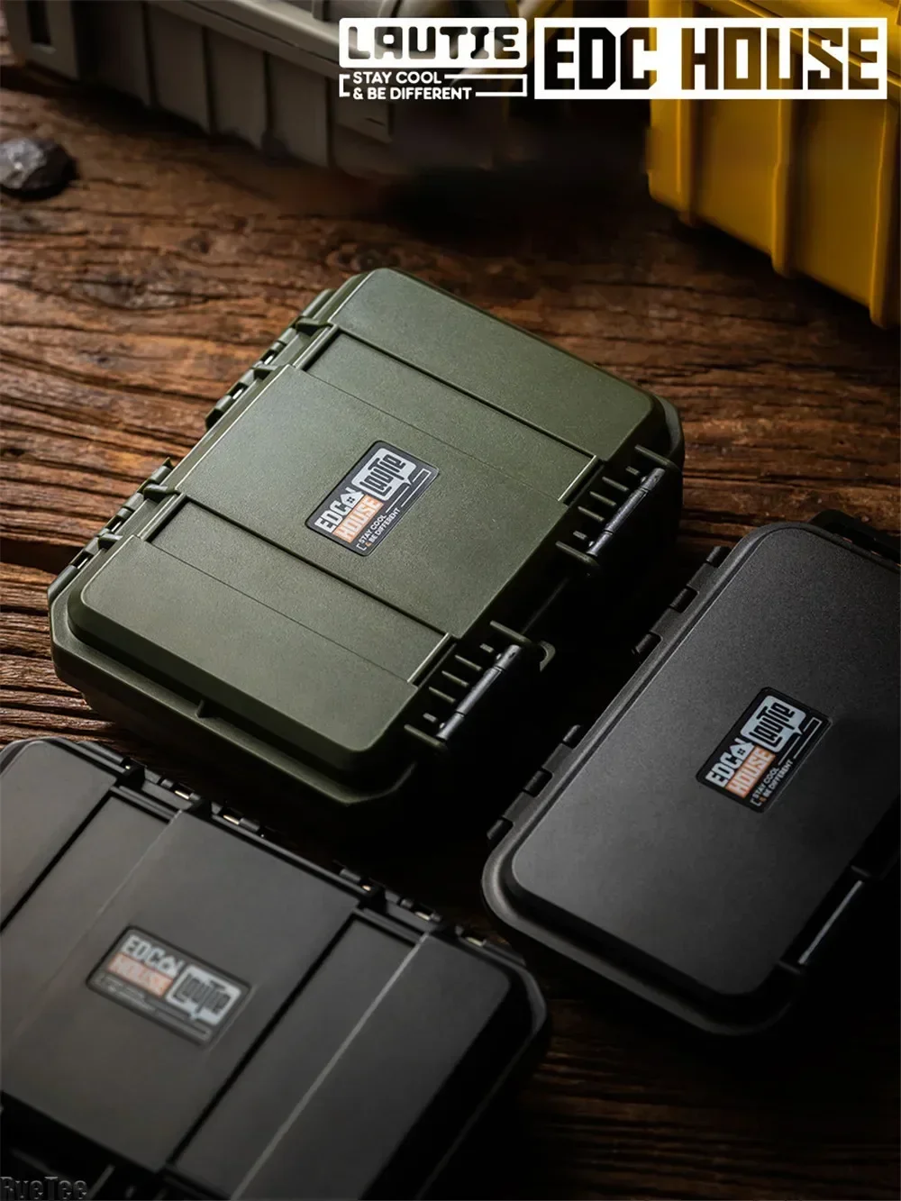 High Quality 15x12x4.6cm Tool Box Waterproof Organizer Strip High Sealing Drop Resistance Shockproof with Sponge for EDC Tool