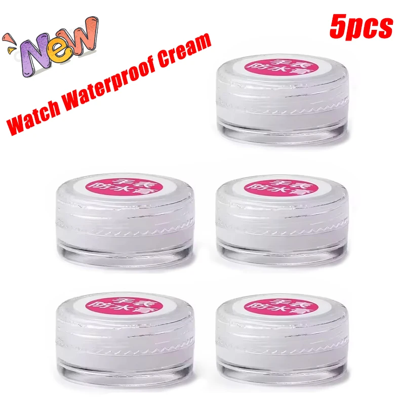 1-5pcs Watch Grease Automatic Adhesion Waterproof Oil Silicone Grease Cream Box O-Ring Seal Lubricant Professional Repair Tool