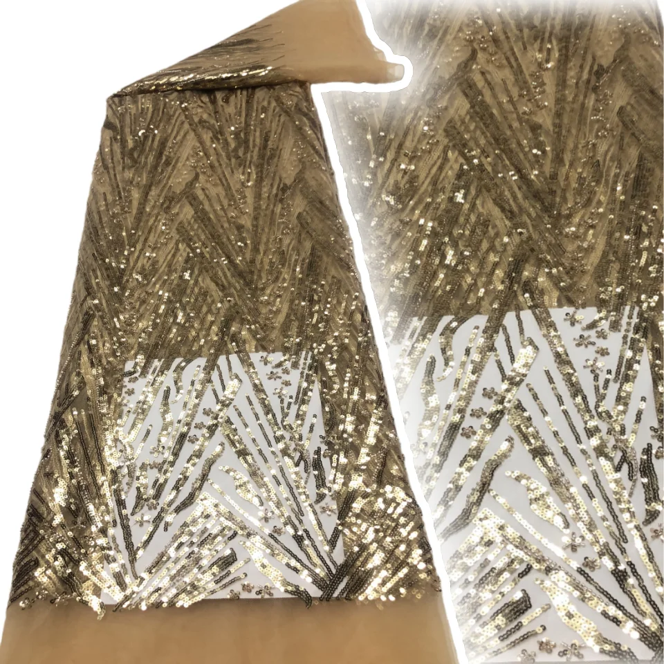 

Сетчатая кружевная ткань с вышивкой бисером и блестками, узор в виде листьев для танцевального платья, лоскутный материал, тюлевая ткань ручной работы SZ1604