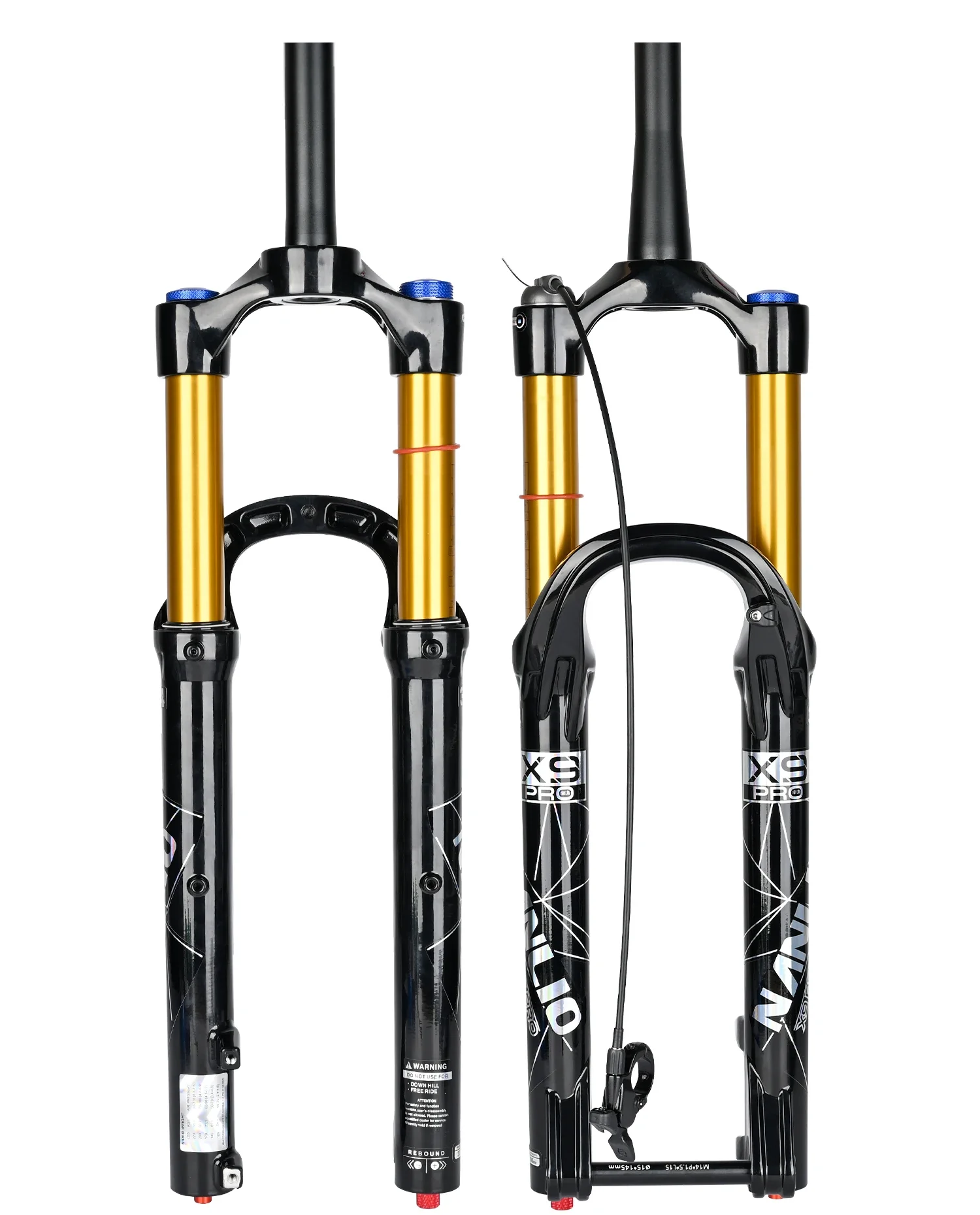 Nanlio X9 Pro MTB Air Suspension Fork 34mm 140/160mm Travel 26/27.5/29 Inch 100x9 100x15 Damping Rebound Bike Fork