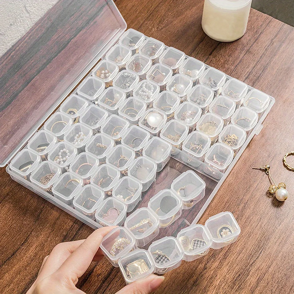 56/28 Diamond Embroidery Box Diamond Painting Cross Stitch Tools Accessory Boxes Case Useful Storage Dismountable