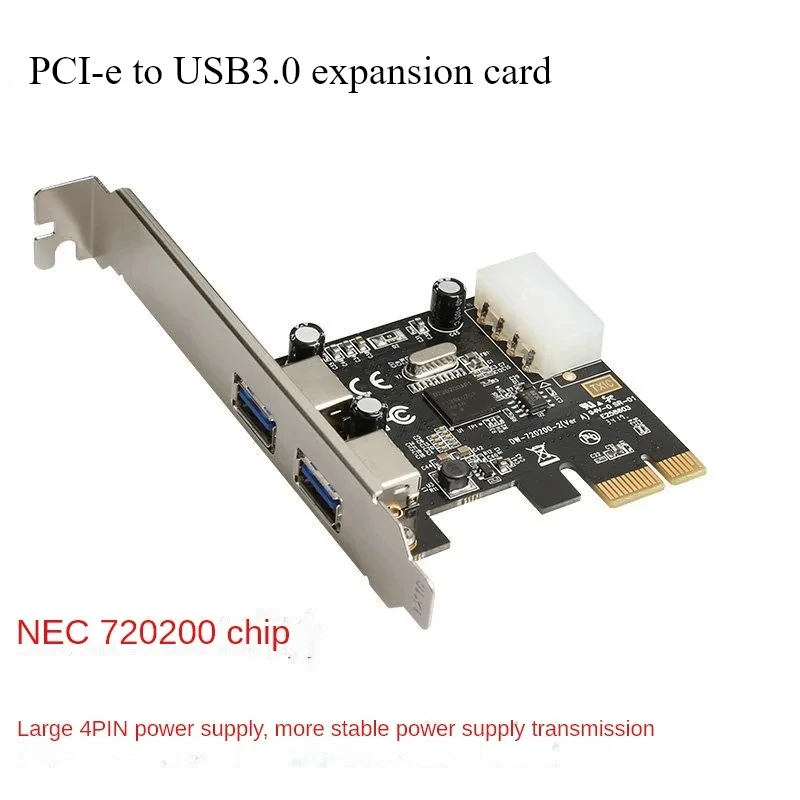 

PCI-e to USB3.0 expansion card NEC chip main control desktop transfer card