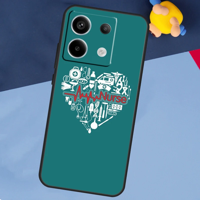 Funny Nurse Doctor Nursing Case for Xiaomi Redmi 13C 12C 10C 10A 9C Note 12 13 10 8 9 11 Pro 12S 10S 11S Phone Cover