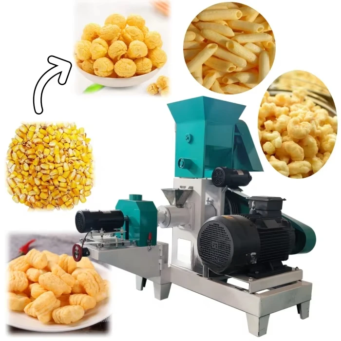 Multifunctional cereal maize puff snack machines Automatic corn puff making machine rice crispy snacks food extruder machine