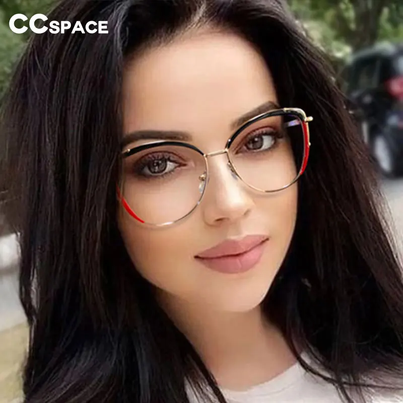 54278 Plastic Titanium Zero Glasses Anti Blue Light Optical Glasses Frames Women Tr90 Fashion Computer Eyeglasses